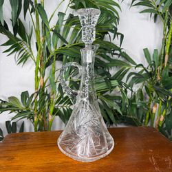 Crystal Decanter Vintage Pitcher