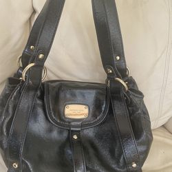 Black Leather Michael Kors Purse