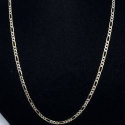 $1720 Two Tone Gold Figaro Chain