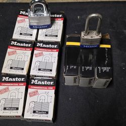 Set Of 9 Master Locks With Keys