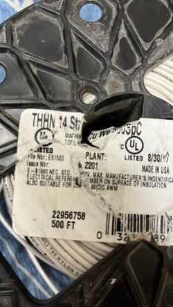 Thhn 14str wire white