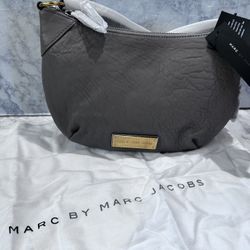 NWT Marc Jacobs Leather Rock Star Expandable Crossbody Bag Warm Zinc W/Dust Bag