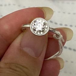 Real 925 Sterling Silver Wedding Ring Size 7