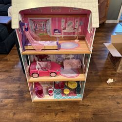 Doll House with Car