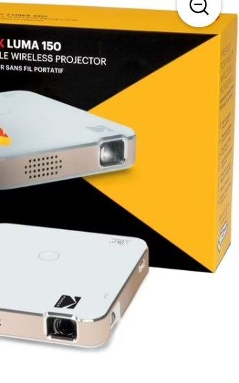 Mini kodak projector u can use it for movies connect HDMI fir netflix or gaming USB port sd card slot etc u can put 200 inch on the wall fir fun selli