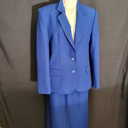 2 Piece Blue Skirt And Blazer