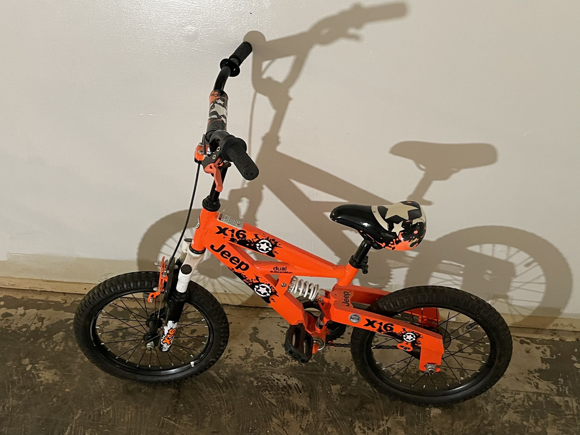 Orange Jeep Bike