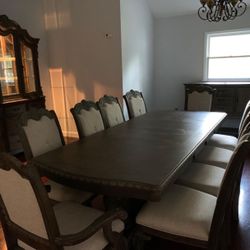 Kiera Gray Formal Dining Set /Dining table and Chairs