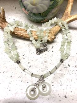 Gorgeous Jade Sterling Silver Necklace