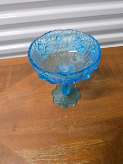 Vintage Blue Candy Dish