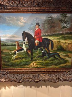Large framed painting