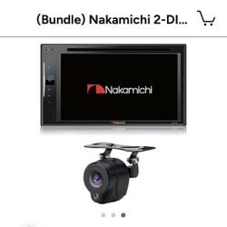 Bundle) Nakamichi 2-DIN 6.2” Display & Backup Camera (NA3020/NC5L