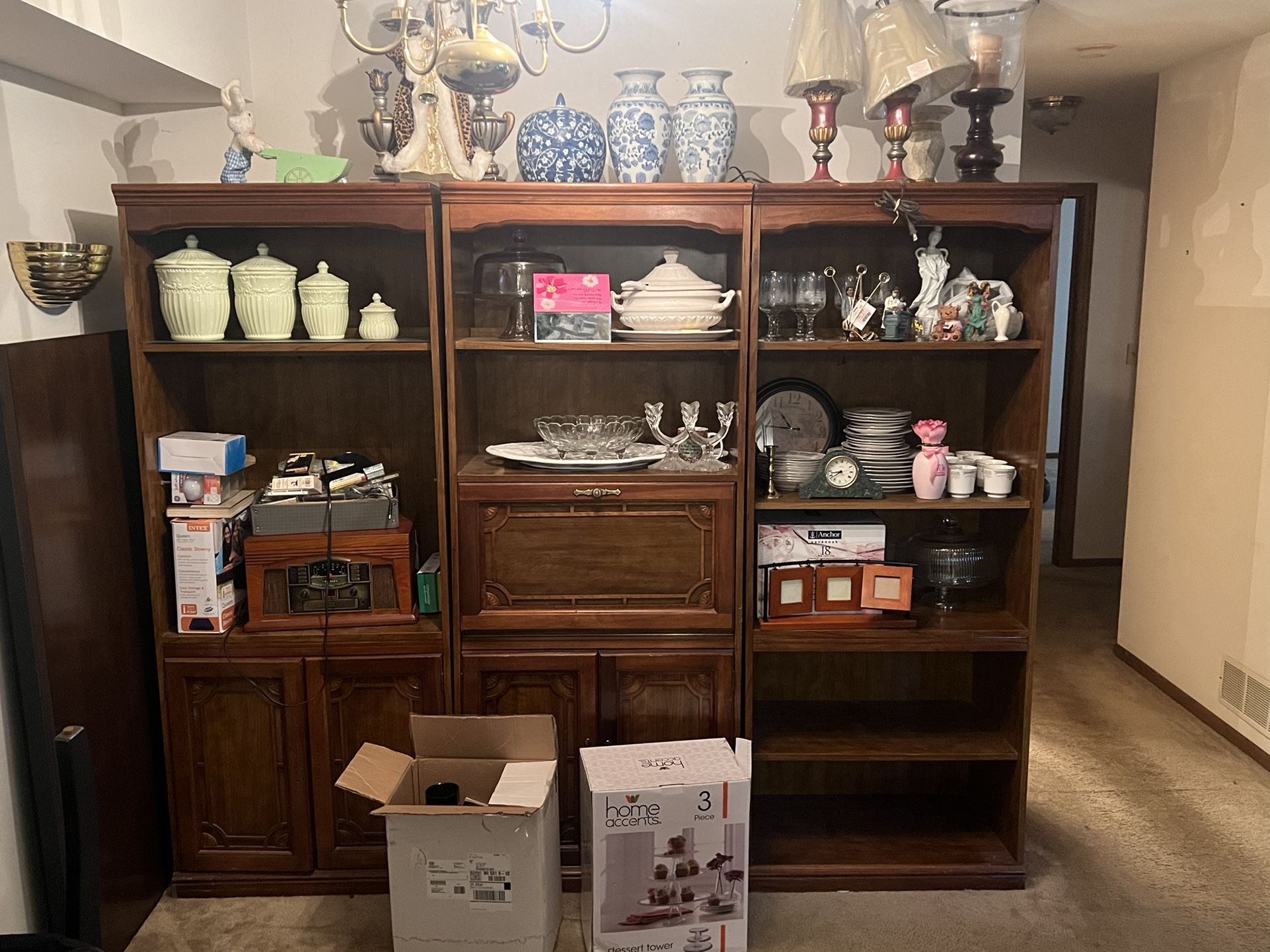 Book Shelves And Furniture Like New. Estate Sale . Well Built And Well Maintained 