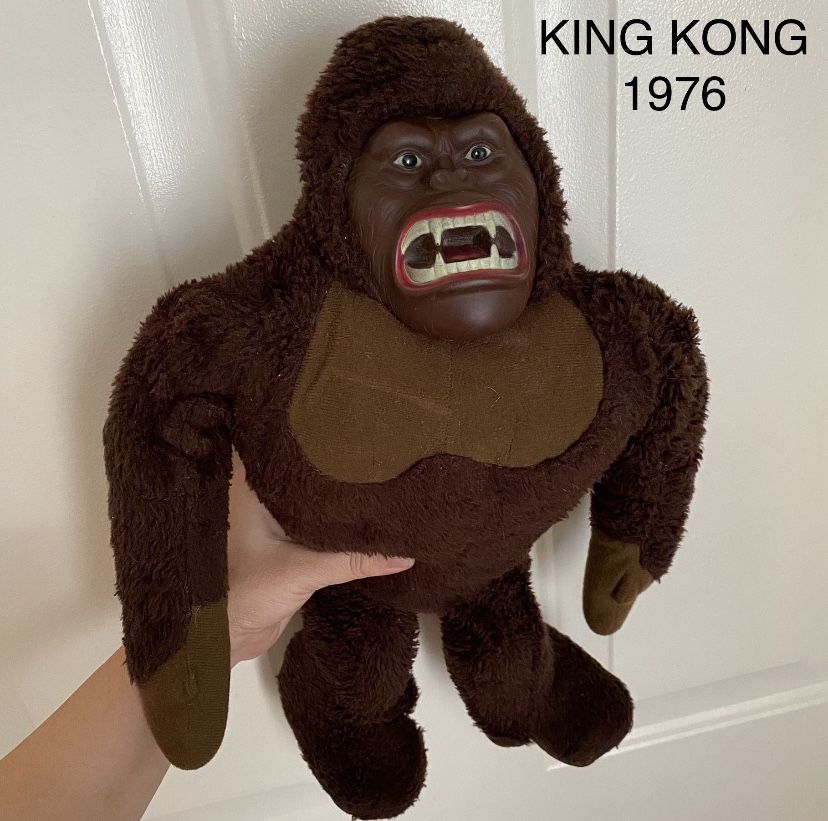 Vintage Rare Collectible KING KONG 15” Plush Toy By Mego From 1976