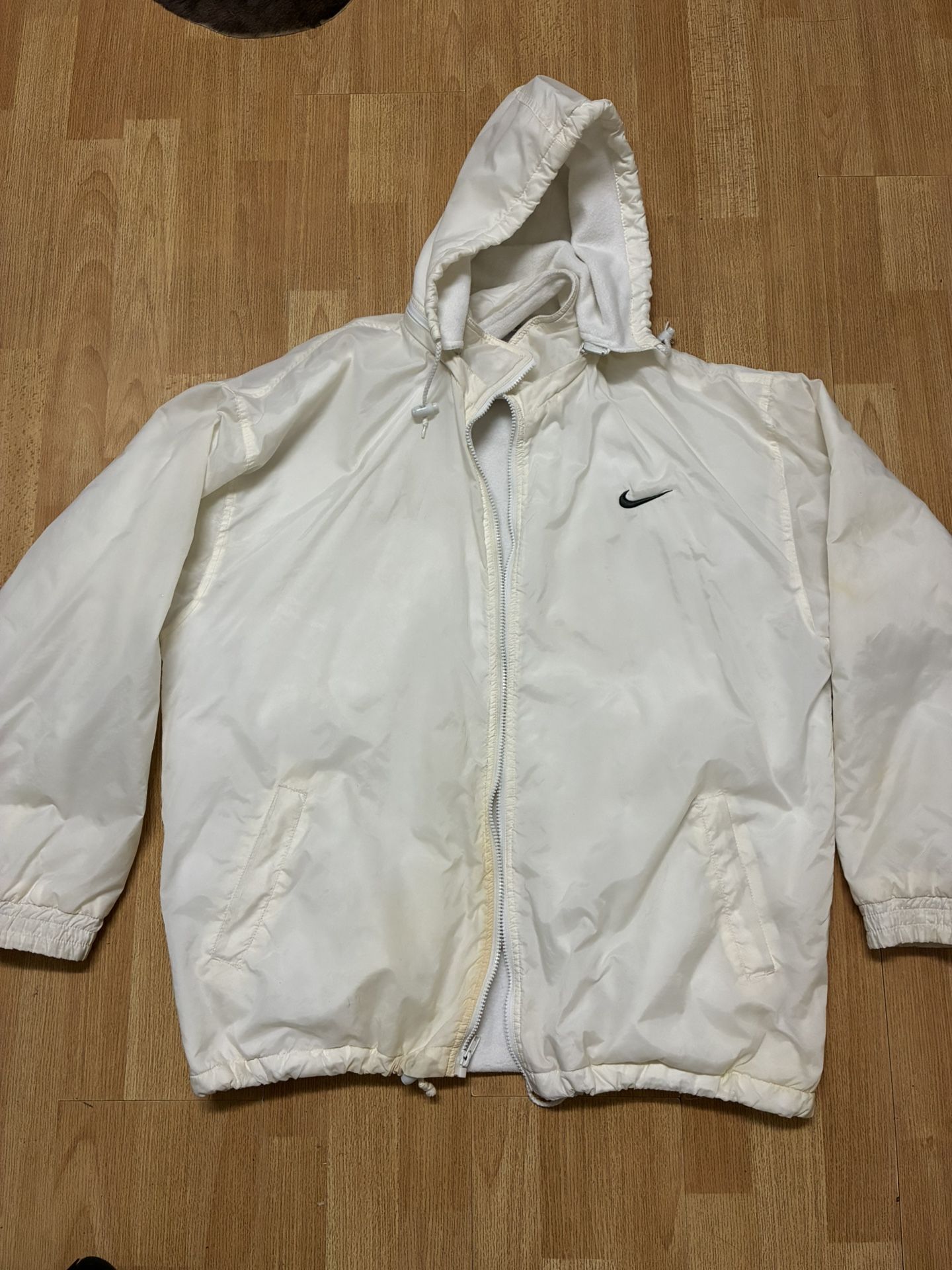 Vintage 90s Nike Bomber Jacket Double Swoosh Logo Full Zip – Men’s Size Large