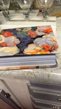 Floral Watercolor Hardcover picture storage