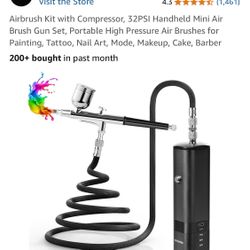 New airbrush kit with compressor