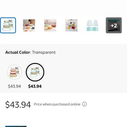 8pc Glass storage containers