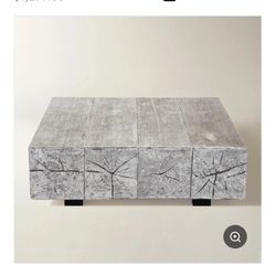 Z GALLERIE TIMBER COFFEE TABLE