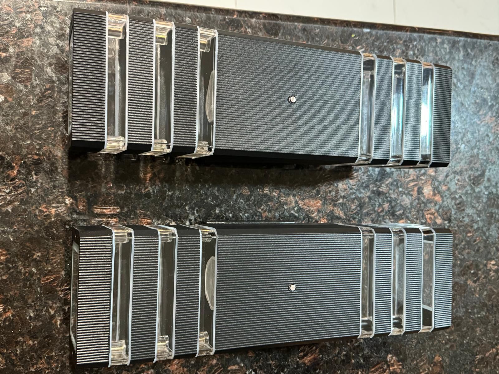 Dusk to Dawn Outdoor Wall Lights, 3 Layer Up Down Outdoor Lights for House, Waterproof Exterior Sconce Wall Lighting Fixtures for Porch Garage Front