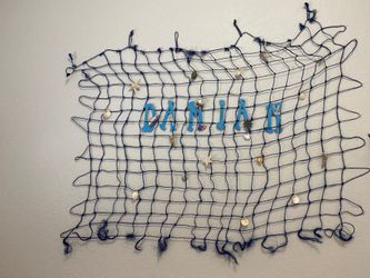 Fishnet wall decor
