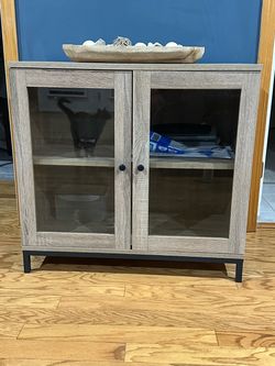 Glass door cabinet