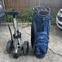 Cirrus Golf Bag Carrier Golf Club Bag Roller Golf Cart Bag Boy