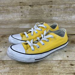 Converse All Stars Chuck Taylor Low Top Unisex Size Mens 4 Women 6 Yellow Shoes