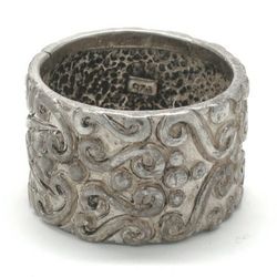 Vintage Ladies Silver Cocktail Ring