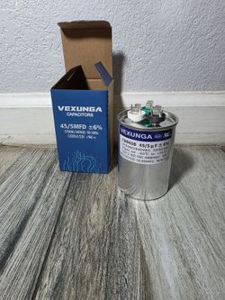 45/5 uF 45+5 MFD 370V or 440V Dual Run Start Round A/C Capacitor 45 5 uF 370 440 Volt VAC CBB65B Air Conditioner Capacitors for AC Unit Fan Motor Star
