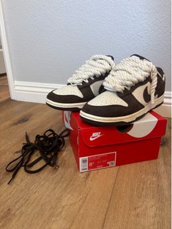 Nike Dunk Low Retro SE “Pale Ivory/Baroque Brown” - Size 8.5 - Comes with Box + Extra Rope Laces