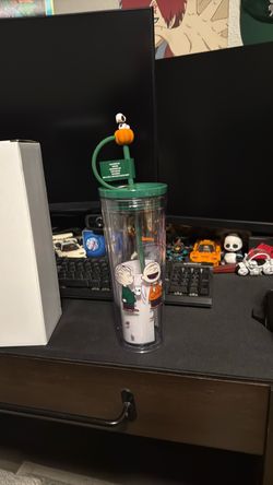 Starbucks Fall Snoopy Plastic Cup
