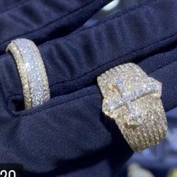 10k 1.62CT Natural Diamonds Yellow Gold Ring 