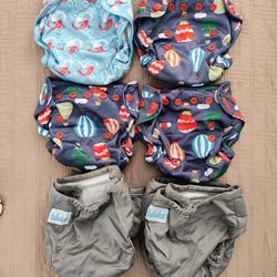 Fitted cloth diapers and outers size 1 Fontana pickup.