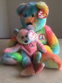 Peace Beanie Buddy & Baby