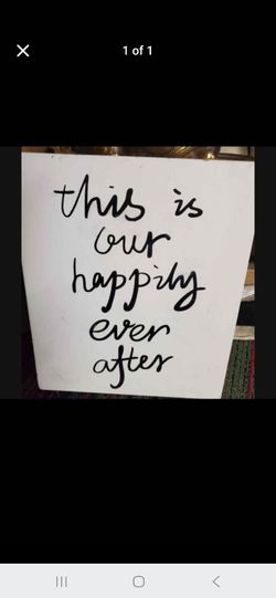 Happily Ever After Quote Sign