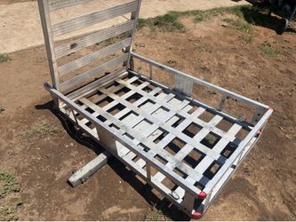 Luggage rack with ramp.