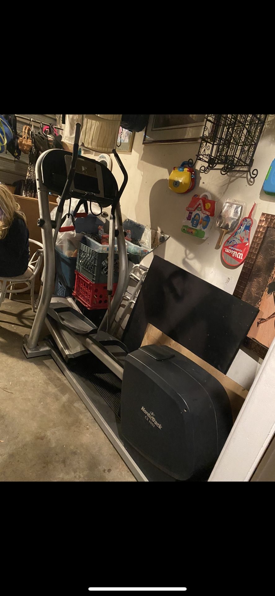 NordicTrack elliptical works great built-in fan