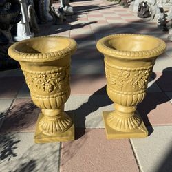 New Flower Pots Made Out Of Cement Perfect Gift 