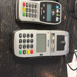 First Data FD100Ti Credit Card Terminal With Matching PIN pad/ Card Reader 