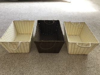 3 set Storage Bins