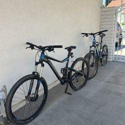 Two Giant Mountain Bikes For Sale