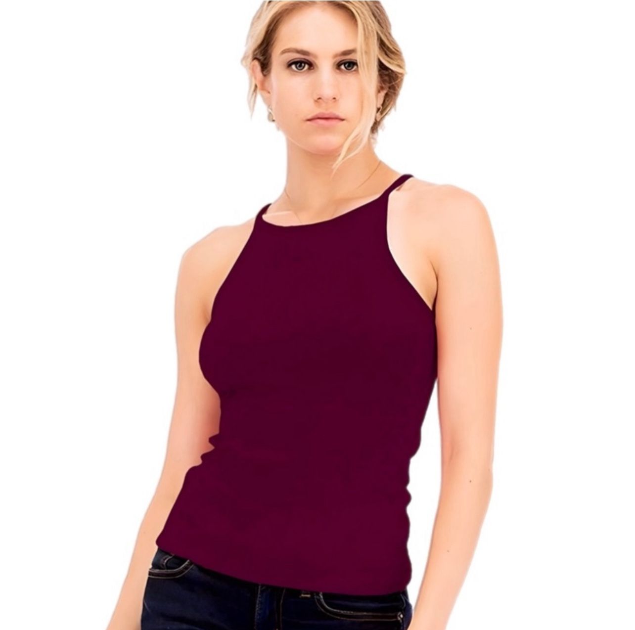 Full Tilt Essentials Racerback Crop Top