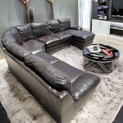 Free Delivery Brown Sectional Couch 