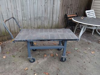 Metal Table With Handles
