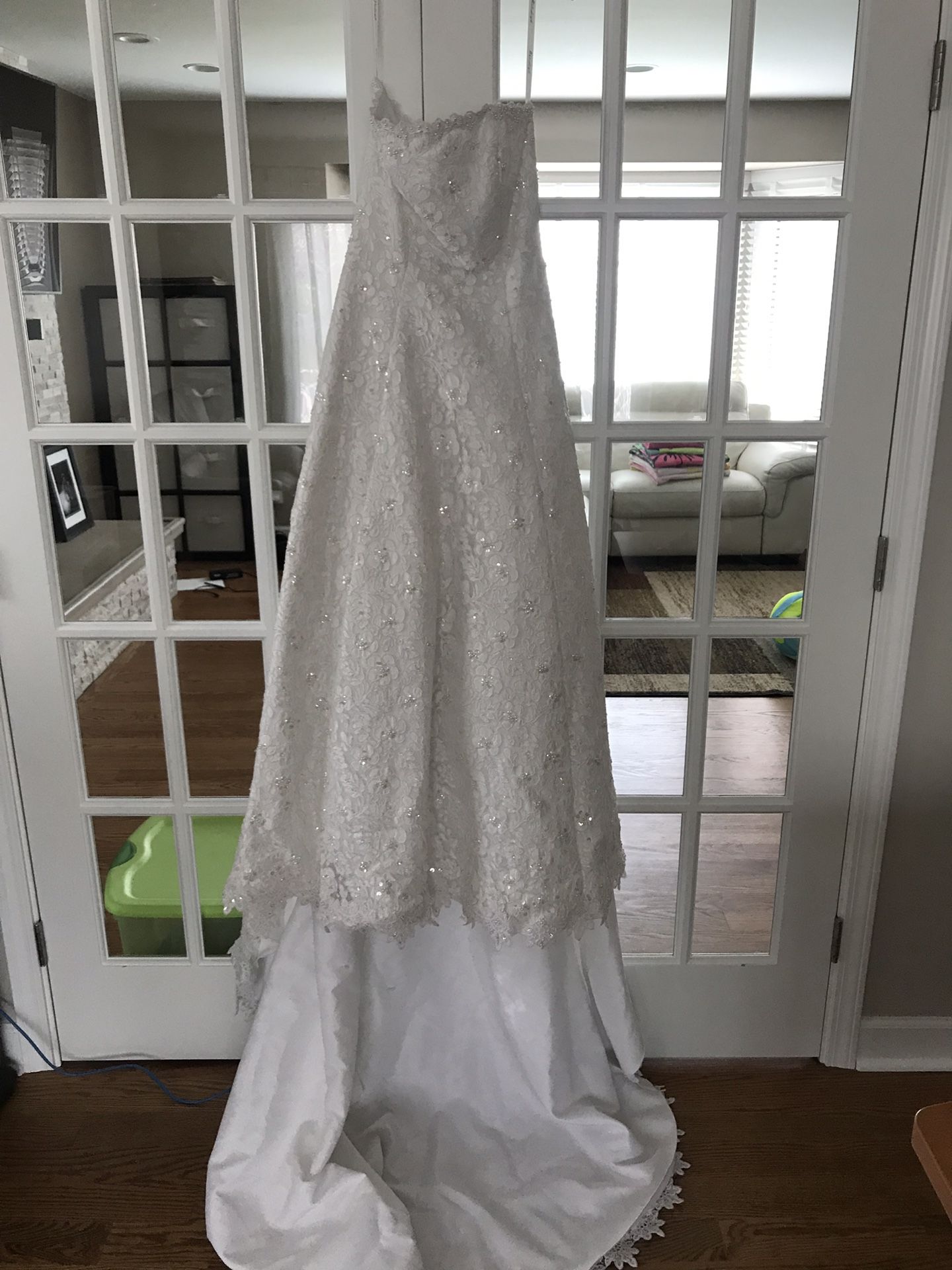 Michaelangelo wedding dress David's Bridal new size