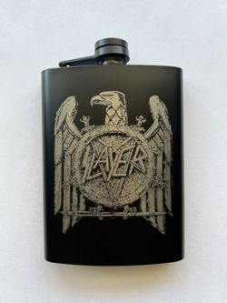 Slayer  Laser Engraved Flask