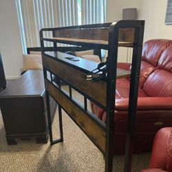 Wood Electronic Headboard for Twin Bed
