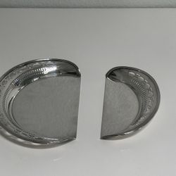A Set Of Antique Table Crumb Trays/ Butler Crumb Table Tray 