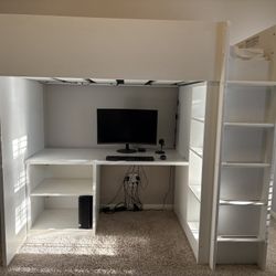 Twin Loft Bed With Mattress